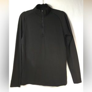 Lululemon Shirt Black 1/2 Zip Long Sleeve Time To Get Dirty Men Small